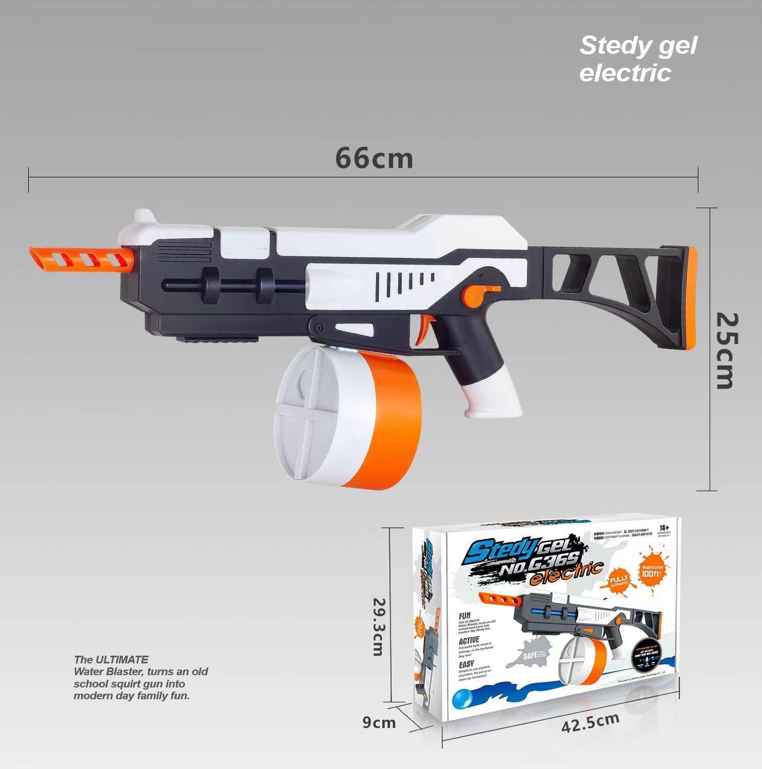 New AK74U Gel blaster Fast Shoot 11.1V Adult type - BOOST TOYS