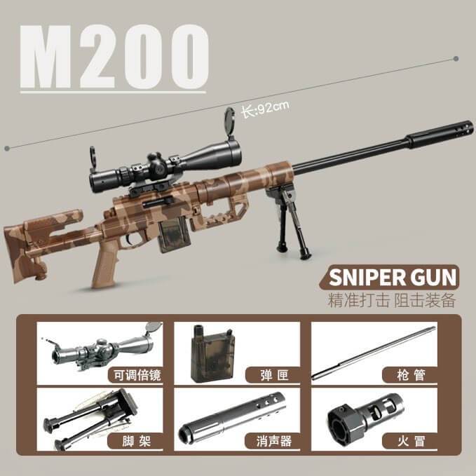 New Mini M200 Gel blaster Sniper Manual Type - BOOST TOYS