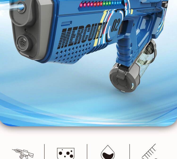 New Auto Led Space Water Gun Fast Shooting - BOOST TOYS