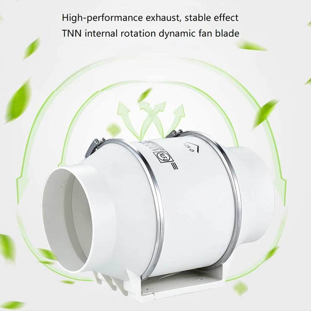 Exhaust Fans Home Silent Inline Pipe Duct Fan For Bathroom Extractor Ventilation Kitchen Toilet Wall Air Clean Ventilator 220V - BOOST TOYS