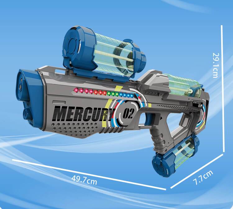 New Auto Led Space Water Gun Fast Shooting - BOOST TOYS