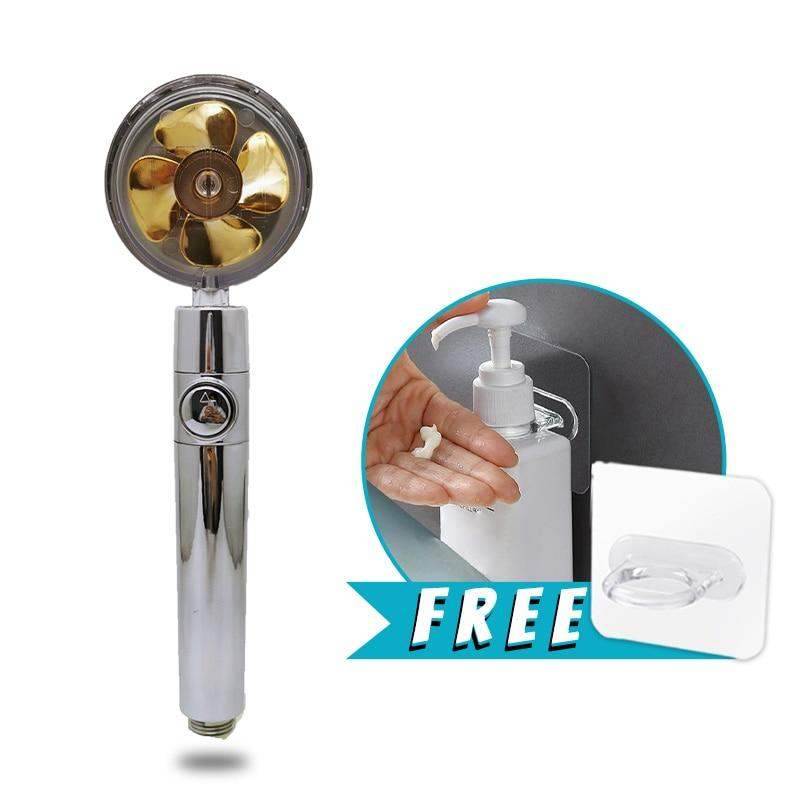 Pressurized Water Saving Spray Shower Head Nozzle 360 Rotated Fan Bath Massage - BOOST TOYS