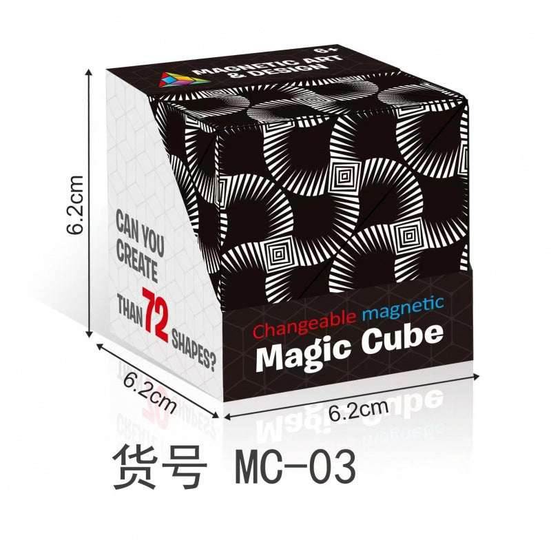 New Patented Fidget Cube w/ 36 Rare Earth Magnets - Extraordinary 3D Magic Cube - BOOST TOYS