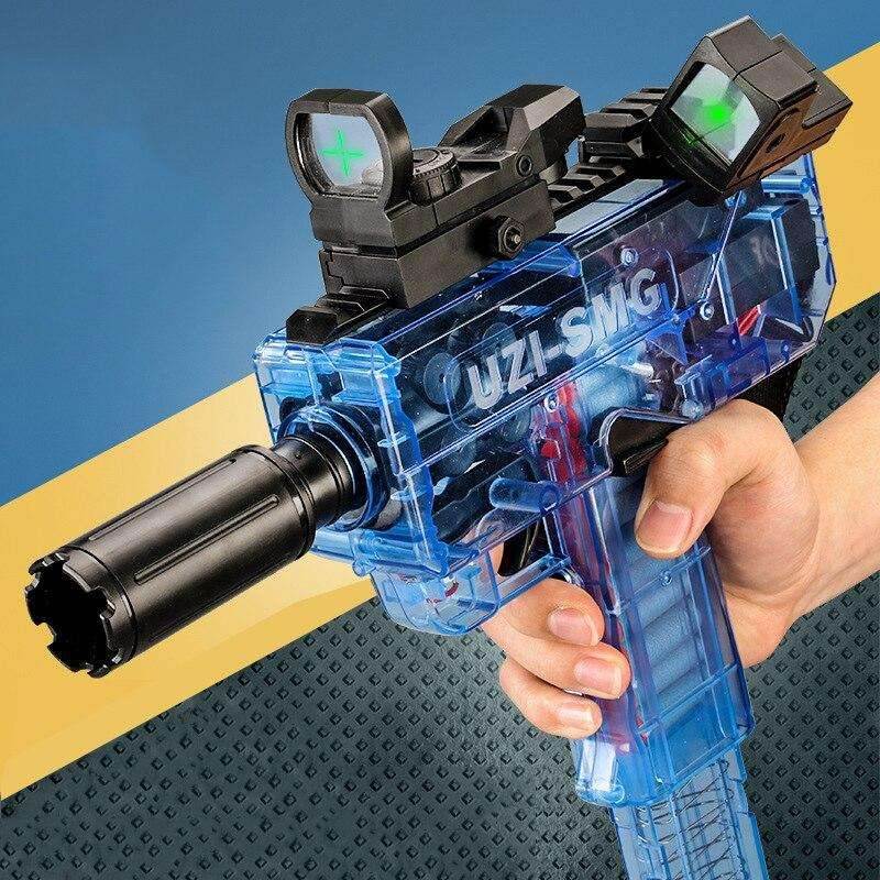 Plastic Toys Gun UZI Electric Burst Shooting Darts Bullets Game Boy Toy - BOOST TOYS