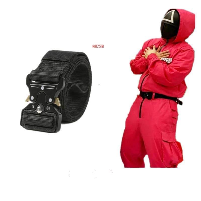 Squid game villain Red jumpsuit cosplay costume Halloween party Round Six mask - BOOST TOYS